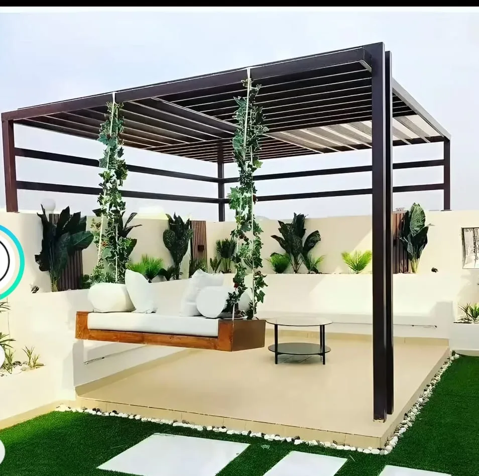 أفكار تصميم مجالس خارجية فخمة بنظام ملاحق سندويش بنل الرياض
